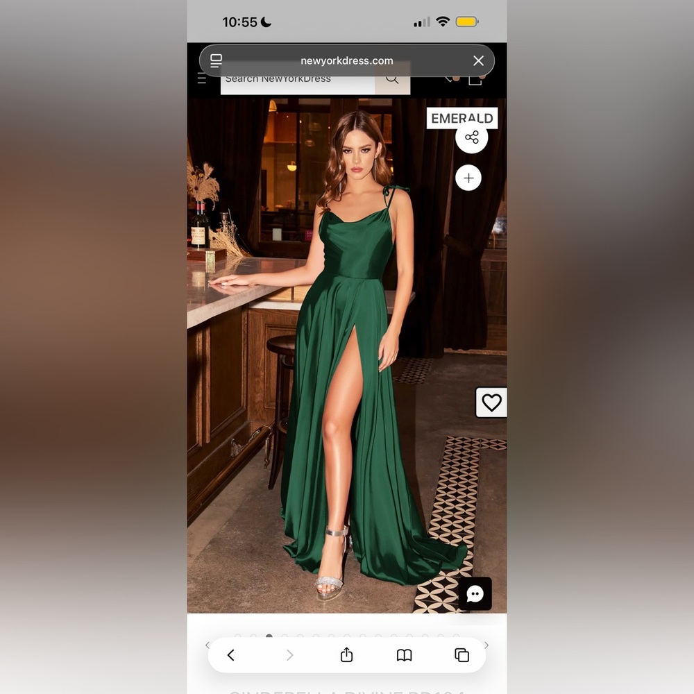 Elegant Green Gown - Cinderella Divine BD104